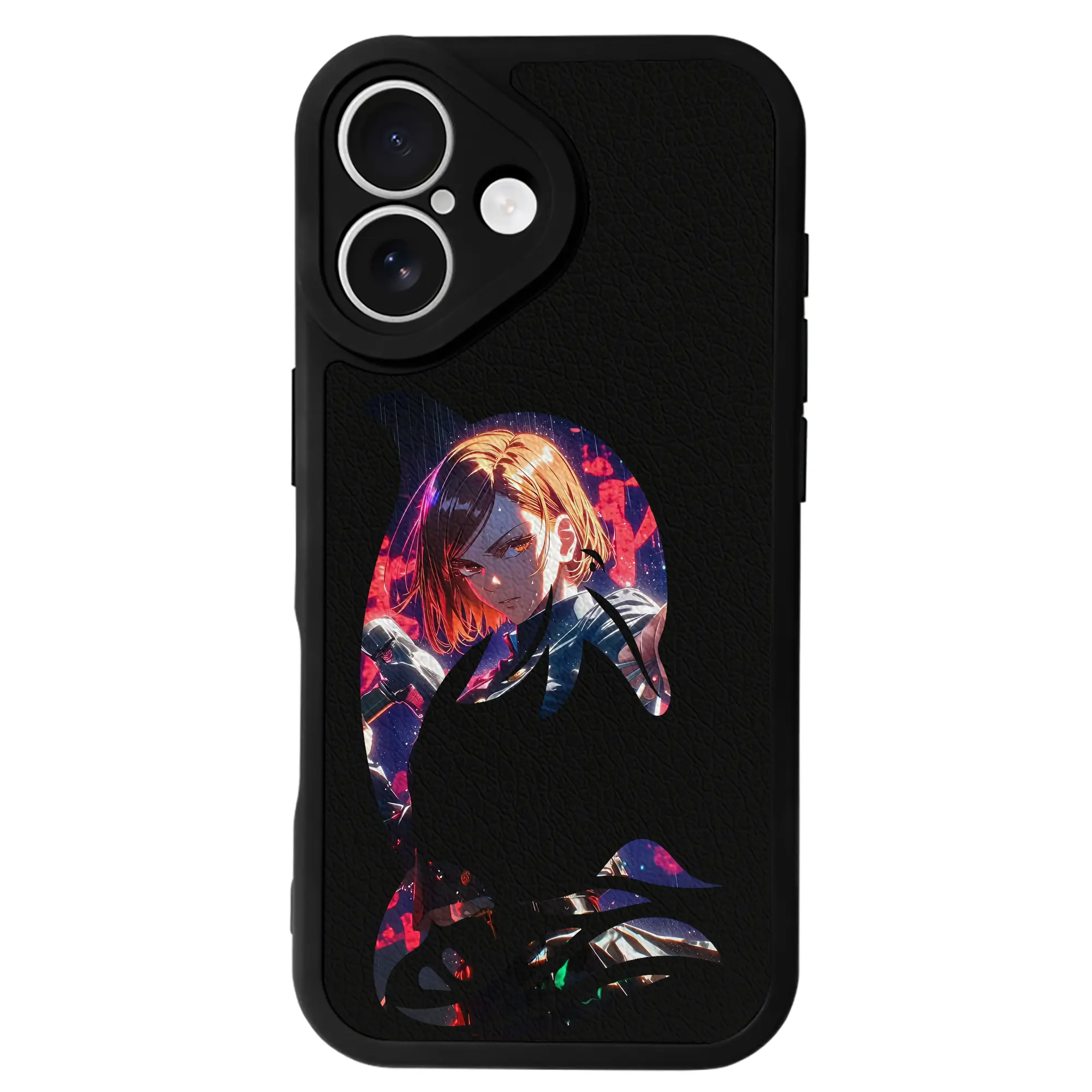 呪術廻戦 グッズ,釘崎 野薔薇 - IPhone 16シリーズ対応 ・ シリコンスマホケース ・ レザー調 ・ 高精度フィット ・ 耐衝撃 ・ ワイヤレス充電対応 ・ 精密カット